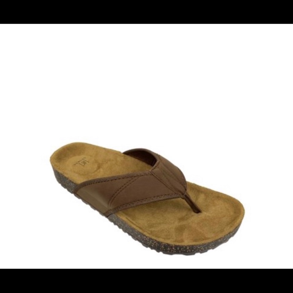 George Men’s Faux Leather Flip Flop Sandal